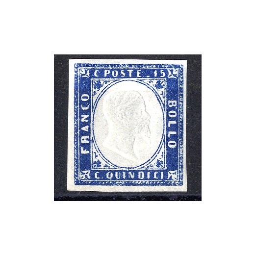 1863, 15 Cent. tipo Sardegna (Sass. 11 / 250,-)
