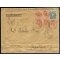 1891/96, Raccomandata da Genova 16.4.1898 per Mantova affrancata per 1,05 Lire con Sass. 59 + 61x5