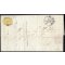 1869, avviso di pagamento da Palermo il 22.9. per citt? tassata con 10 c. giallo, firmato AD