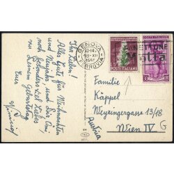 1950, cartolina d&acute;Auguri da Genova il 18.12. per...