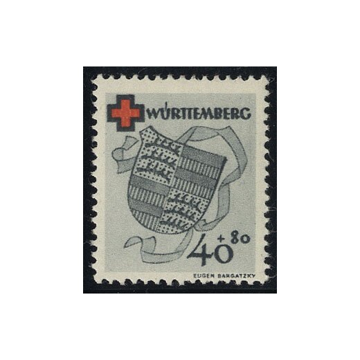 1949, Rotes Kreuz, 4 Werte (U. 40-43 - Mi. 40-43A)