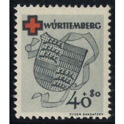 1949, Rotes Kreuz, 4 Werte (U. 40-43 - Mi. 40-43A)