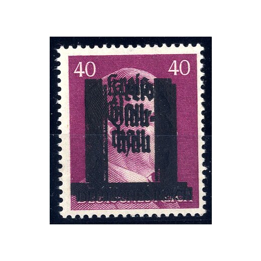 1945, 40 Pf. Doppelaufdruck, gepr&uuml;ft BPP Zierer (Mi.15DD)