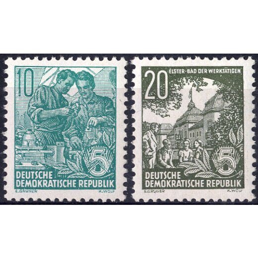 1953, Serie 18 Werte, Mi. 405-422 Unif. 362-379
