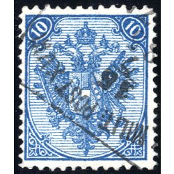 1879, Steindruck, 10 Kr. blau, LZ 12:13, gepr&uuml;ft...