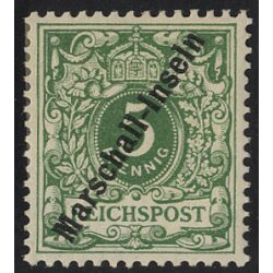 1899, 5 Pf opalgr&uuml;n, Mi. 2 II