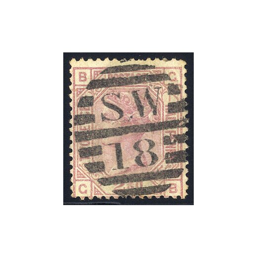 1875, 2 1/2 d. plate 1, Unif. 55 SG 138
