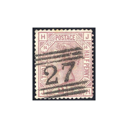 1875, 2 1/2 d. plate 14, Unif. 56 SG 141