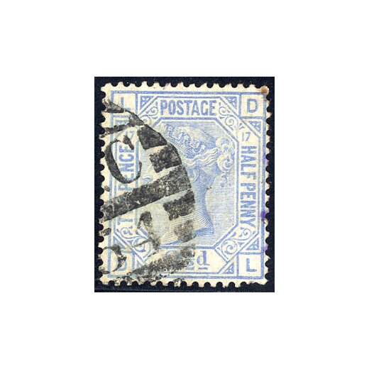 1875, 2 1/2 d. plate 17, Unif. 57 SG 142