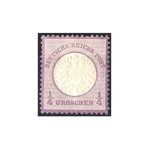 1872, 1/4 Gr grauviolett, Mi. 16 / 100,-