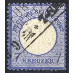 1872, 7 Kr dunkelgraublau, Mi. + Unif. 10