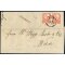 1871, Vorläufer aus Sarajevo über "Brood 28/12" nach Wien, Brief der 2. Gewichtsstufe frankiert mit einem Paar der 5 Kreuzer Kupferdruckmarke, die Marken weisen oben eine Scherentrennung auf. Der Brief stammt eindeutig aus Sarajevo aufgrund des innenseiti
