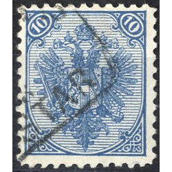 1895, Buchdruck, 10 Kr. blau, LZ 10 1/2,...