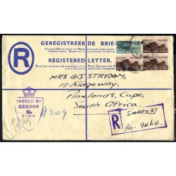 1945, registred envelope 4 d. cancelled APO-U-MPK 37,...
