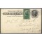 1899, Ganzsachenkarte 1 C mit Zusatzfrankatur Omaha 1 C von St. Louis am 4.4. nach Manchester, r&uuml;ckseitig eine Reklame f&uuml;r einen Geburtskalender, Mi. 117