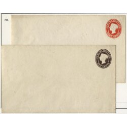 1860/64, Briefe zu 5 und 10 cents, perfekt ungebraucht,...