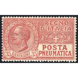 1927-28, Posta pneumatica, serie tre valori, Sass. 12,12a-13