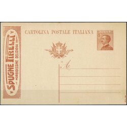 1923, Intero pubblicitario, 30 Cent. Michetti Spugne...