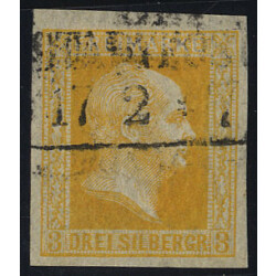 1857, 3 Sgr gelborange, Mi. + Unif. 8