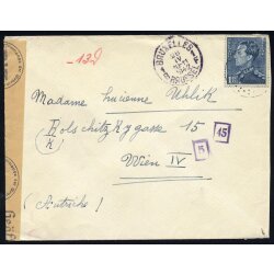 1942, Brief vom 28.4.1942 von Br&uuml;ssel nach Wien,...