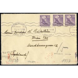 1941, Brief vom 2.6.1941 von Stockholm nach Wien,...