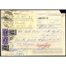 1942, telegramma da Rovella il 18.11.42 affrancata per 32...