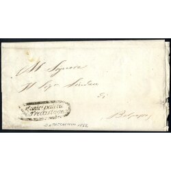 1856, Lettera in franchigia da Trecastagne 13.4.1856 per...