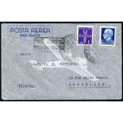 1939, Lettera da Trieste 20.12.1939 per via aerea a...