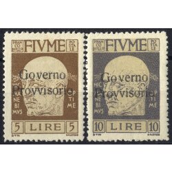 1921, Governo Provvisorio, 2 Lire al 10 Lire, 4 val. (S....