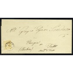1862, Cifra in rilievo, 2 Cent. bistro (corto a...