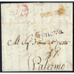 1803, Ufficio della posta di Napoli in Roma, Bollo...