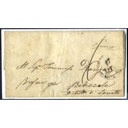 1849, Vorphilabrief, Expressbrief von Mailand am 17.10....