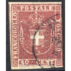 1860, Governo Provvisorio, 40 Cent. bruno carminio,...
