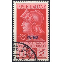 1930, Patmo, Ferrucci, 5 val., usati (Sass. 12-16)
