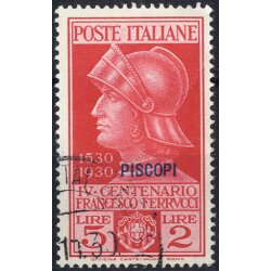 1930, Piscopi, Ferrucci, 5 val., usati (Sass. 12-16)