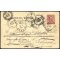 1899, "Rispedizione", 10 Cent. carminio su cartolina da Napoli 19.12.1899 per il Belgio, rispedita