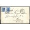 1871, Lettera da Roma 20.7.1871 per Vienna affrancata con due esemplari 20 Cent. azzurro (S. T26)