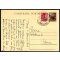 1947, cartolina postale 3 l. con soprastampa a mano in violetto con aggiunta di 5 l. lupa da Trieste per Roma il 2.9.47