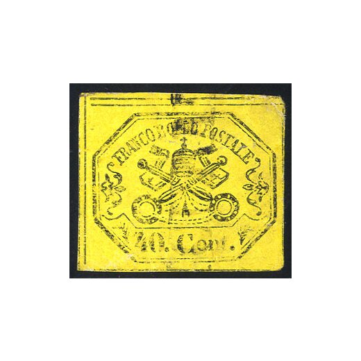 1867, 40 Cent. giallo (S. 19 / 300,-)