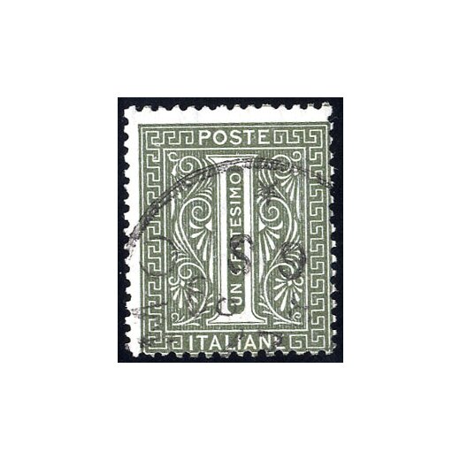 1863/65, Filigrana capovolta, 1 Cent. tiratura di Torino, firm. Cardillo (S. 14h / 40,-)