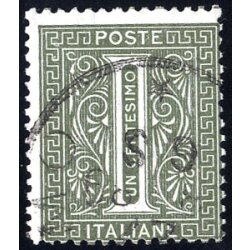 1863/65, Filigrana capovolta, 1 Cent. tiratura di Torino,...
