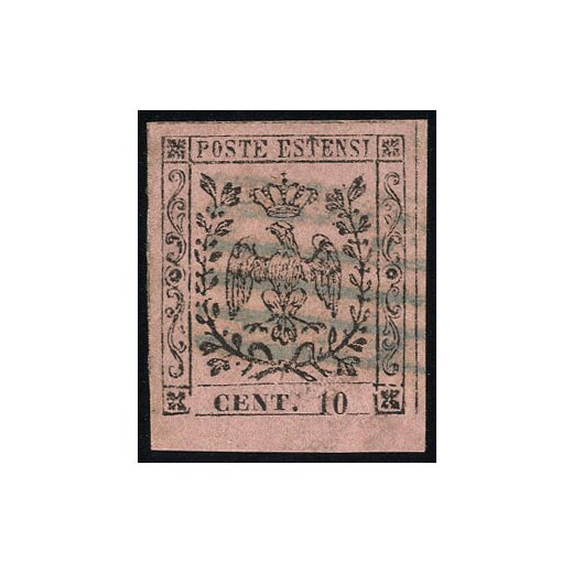 1852, 10 Cent., ben marginato (S. 2)
