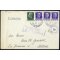 1942, lettera espresso affrancata per 1,75 Lire timbrati "4° Gruppo Sommergibili" 28.6., verificato per censura, un francobollo rotto nell´apertura, Sass. 248,251