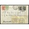 1926, lettera da Induno Olona il 22.7. per Milano affrancata con due 30 c. grigio Michetti, da qui con nuova affrancatura 5 c. Leoni e 60 c. Michetti per Bergen (Norvegia), Sass. 81,111,185