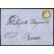1862, lettera del 5.1.1862 da Livorno per Siena, affrancata con 10 c. bistro oliva, buoni/ampi margini, leggera piega dangolo, lettera con piccole macchie gialle, firma Chiavarello (Sass. 14D / 120,-)