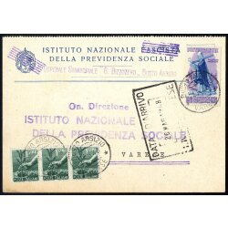 1948, cartolina da Busto Arsizio il 24.5.48 per Varese...