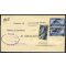 1947-48, III Periodo Tariffario, lettera fra sindaci (porto dimezzato) affrancata per 5 Lire, da Cogolo del Cengio il 15.3.48 per Thiene, Sass. A126+127