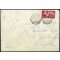 1948-49, IV Periodo Tariffario, avviso di ricevimento e una lettera ciascuna affrancata con 15 l. Espresso, Sass. E 27