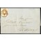 1862, 10 Soldi bruno mattone su lettera da Cavarzere per Udine (Sass. 34 / 250,-)