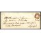 1862, 10 Soldi bruno mattone su lettera da Venezia per Legnago (Sass. 34)